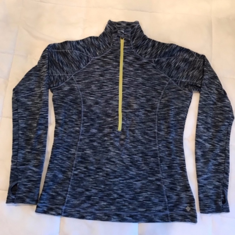 Columbia Lightweight Half Zip Sweater Blue NWOT